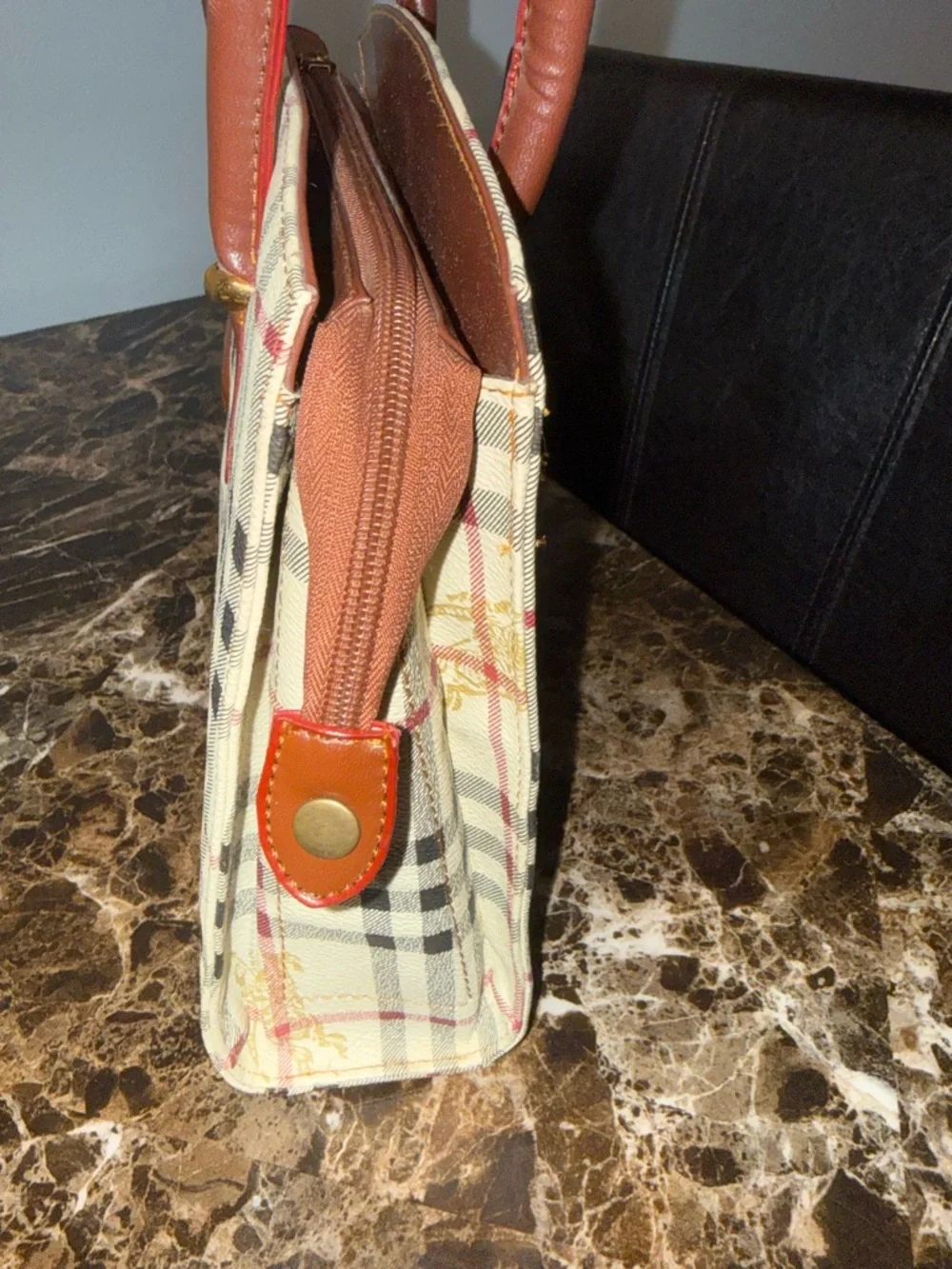 Vintage Burberry’s Haymarket Check Shoulder Bag 90s Nova Plaid Handbag - Picture 16 of 16